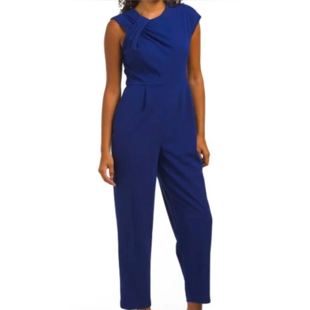 NWT CALVIN KLEIN Asymmetrical Neck Jumpsuit - Size 6